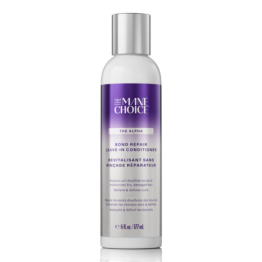 The Alpha Recoil & Curl Bond Repair Leave In Conditioner, 6 oz, Leave-In Cream for Coily, Curly, Wavy Hair, Repairs, Strengthens & Moisturizes with