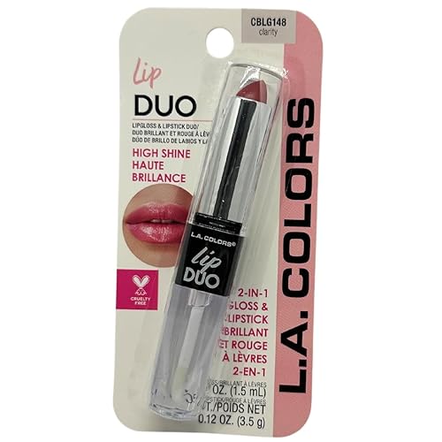 L.A.Colors Lip Duo Gloss/Lipstick CBLG148 Clarity Beauty & Personal Care L.A. COLORS