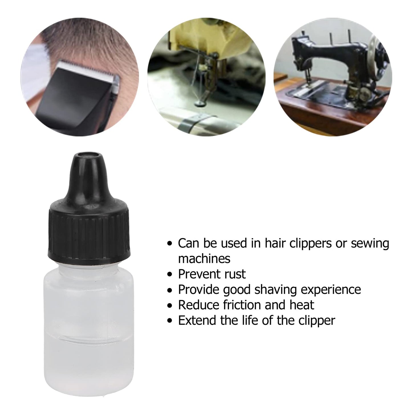 Shaver Lubricant, Reduce Heat Prevent Incisive Shaving Clipper Maintenance Oil for Sewing Machines Beauty and Personal Care DAUERHAFT