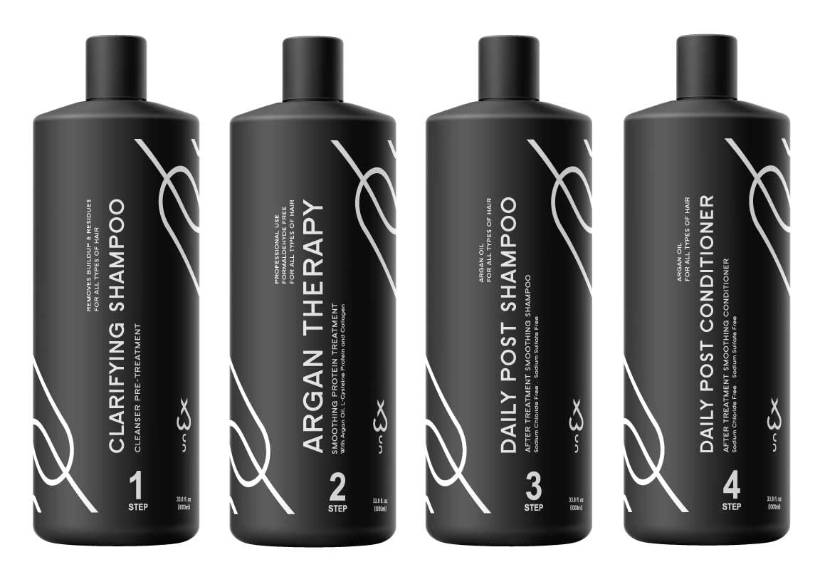 UNEX ARGAN PROTEIN THERAPY FULL KIT 1000ml (33.8 fl.oz) - MADE IN USA Beauty & Personal Care UNEX PROFESSIONAL