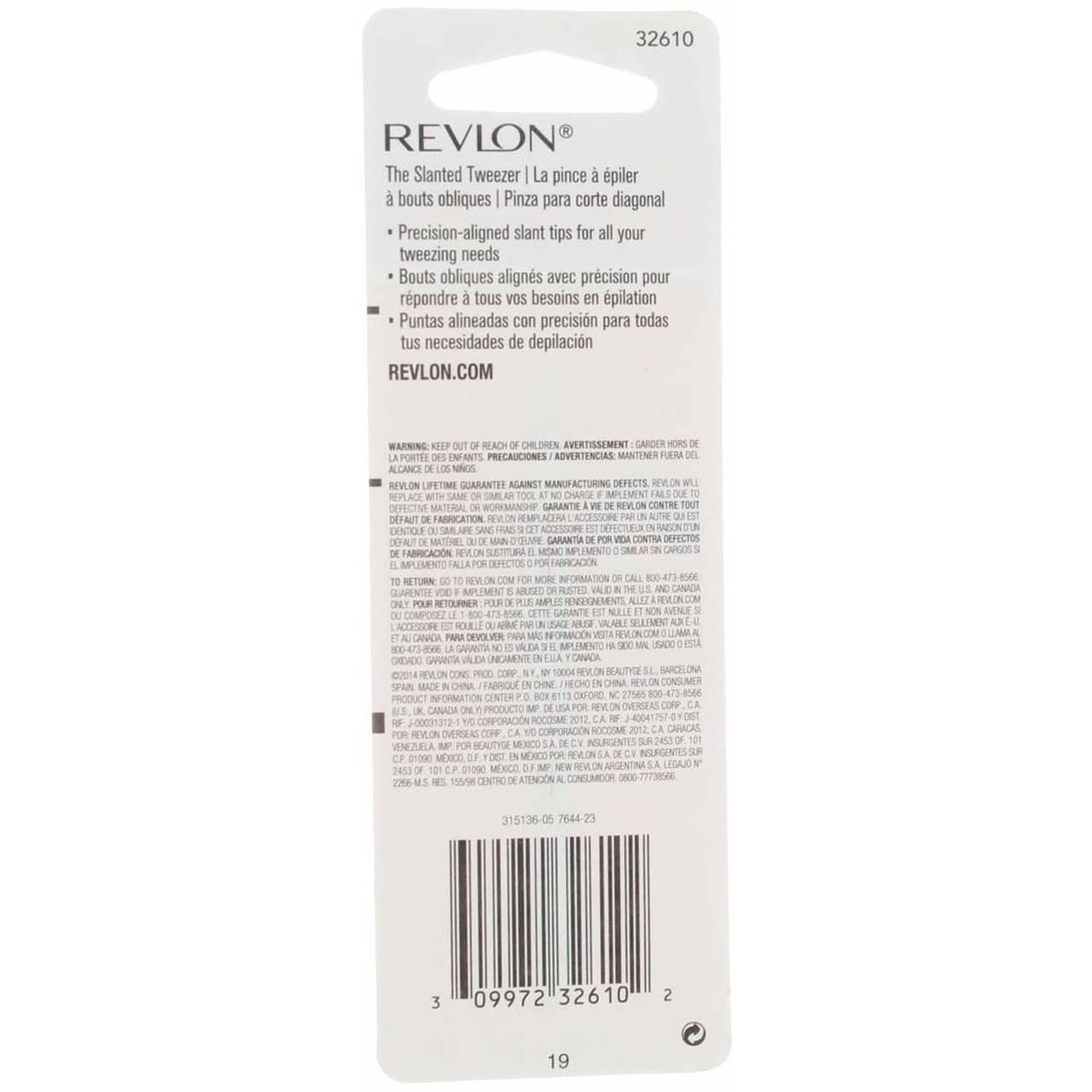 Revlon Stainless Steel Accurate Tweezing 1 ea(Pack of 3) Beauty & Personal Care REVLON
