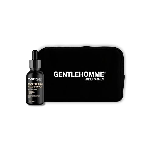 Gentlehomme - Hyaluronic Acid Face Serum - Men’s Facial Serum - With 3% Hyaluronic Acid & Vitamin E - Helps Moisturize, Rejuvenate & Soften Skin - Day Beauty & Personal Care Gentlehomme