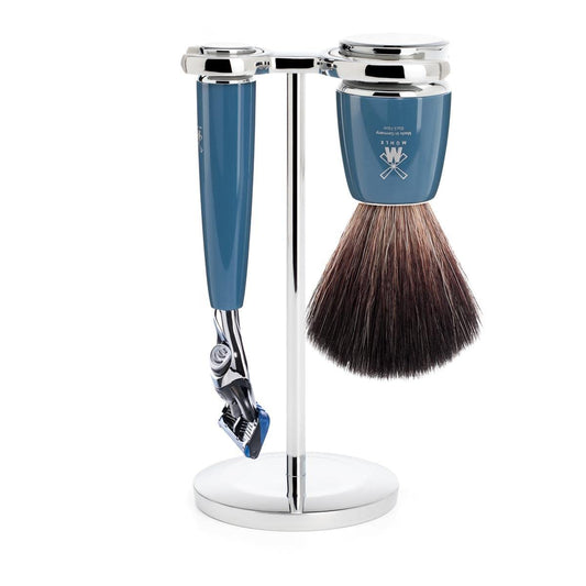 MÜHLE RYTMO 3-Piece Black Fiber 5-Blade Razor Modern Luxury Wet Shaving Set - Perfect for Every Day Use, Barbershop Quality Close Smooth Shave Beauty and Personal Care MÜHLE