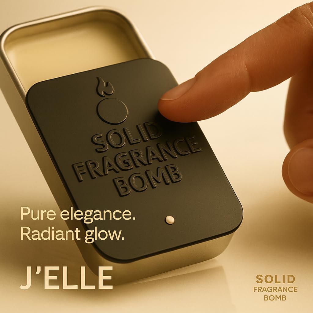 Solid Fragrance Bomb - Premium All-Natural Solid Cologne for Men & Women | Long-Lasting, TSA-Safe, Alcohol-Free, Halal, Handmade Travel Fragrance Balm Beauty & Personal Care Solid Fragrance Bomb