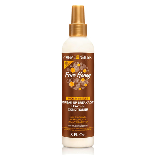 Creme of Nature Pure Honey Leave-In Conditioner, Moisture-Rich Detangler for Dry, Damaged Hair, With Coconut Oil & Shea Butter, Sulfate-Free Formula Beauty & Personal Care Creme of Nature