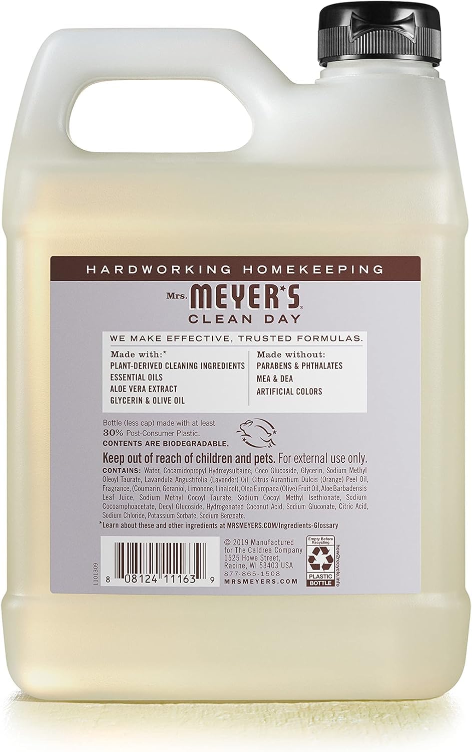 Mrs. Meyer's Clean Day Hand Soap Refill Lavender, 33 oz. (Pack of 3) Beauty & Personal Care Mrs. MEYER'S