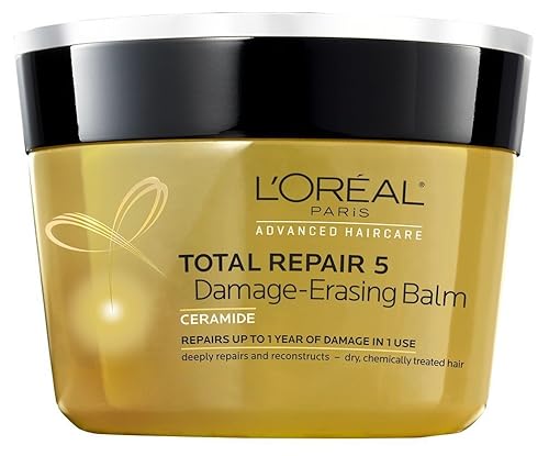 L’Oreal Paris Total Repair 5 Damage-Erasing Balm 8.5 Ounce Jar (251ml) (3 Pack) Beauty & Personal Care L'Oreal Paris