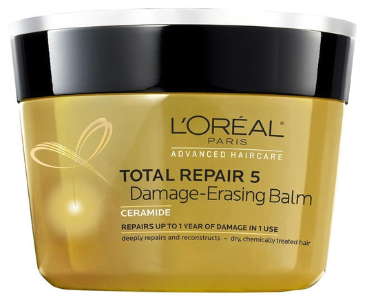 L’Oreal Paris Total Repair 5 Damage-Erasing Balm 8.5 Ounce Jar (251ml) (3 Pack) Beauty & Personal Care L'Oreal Paris