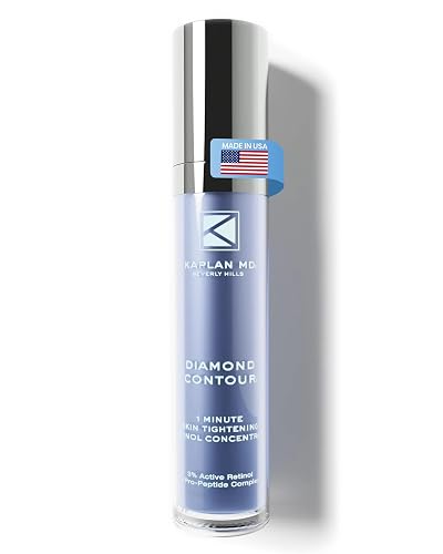 KAPLAN MD Retinol Serum for Face - 3% Active Retinol Diamond Contour 1-Minute Skin Tightening Concentrate & Collagen Pro-Peptide Complex for Smoother Beauty & Personal Care KAPLAN MD