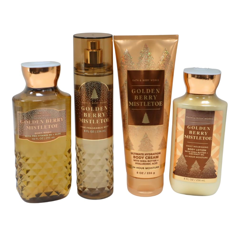 BATH AND BODY WORKS GOLDEN BERRY MISTLETOE Beauty and Personal Care Bath & Body Works