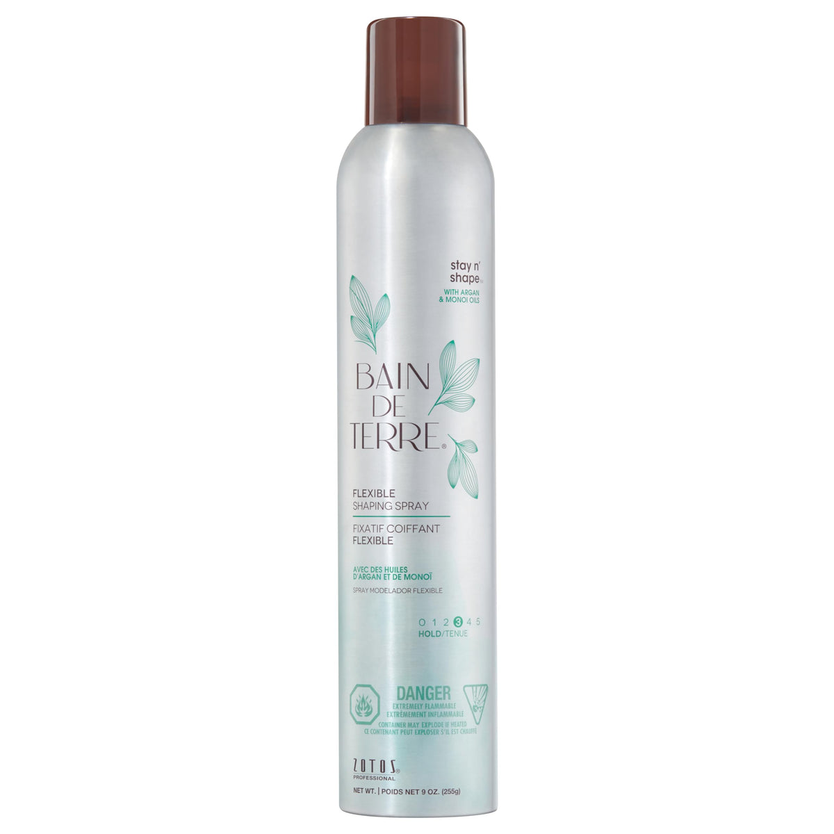 Bain de Terre Stay N' Shape Flexible Shaping Spray, Medium Hold & Shine, Heat & Humidity Protection with Argan & Monoi Oils, Paraben-Free, Color-Safe Beauty & Personal Care Bain de Terre