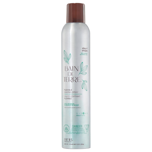Bain de Terre Stay N' Shape Flexible Shaping Spray, Medium Hold & Shine, Heat & Humidity Protection with Argan & Monoi Oils, Paraben-Free, Color-Safe Beauty & Personal Care Bain de Terre