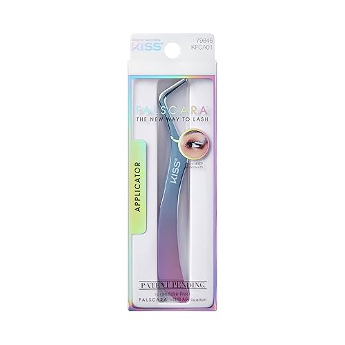 KISS Falscara DIY Eyelash Extension Wisp Applicator for Mistake-Proof Artificial Lash Placement - Ergonomically Designed Handle to Easily Build Your Beauty & Personal Care FALSCARA