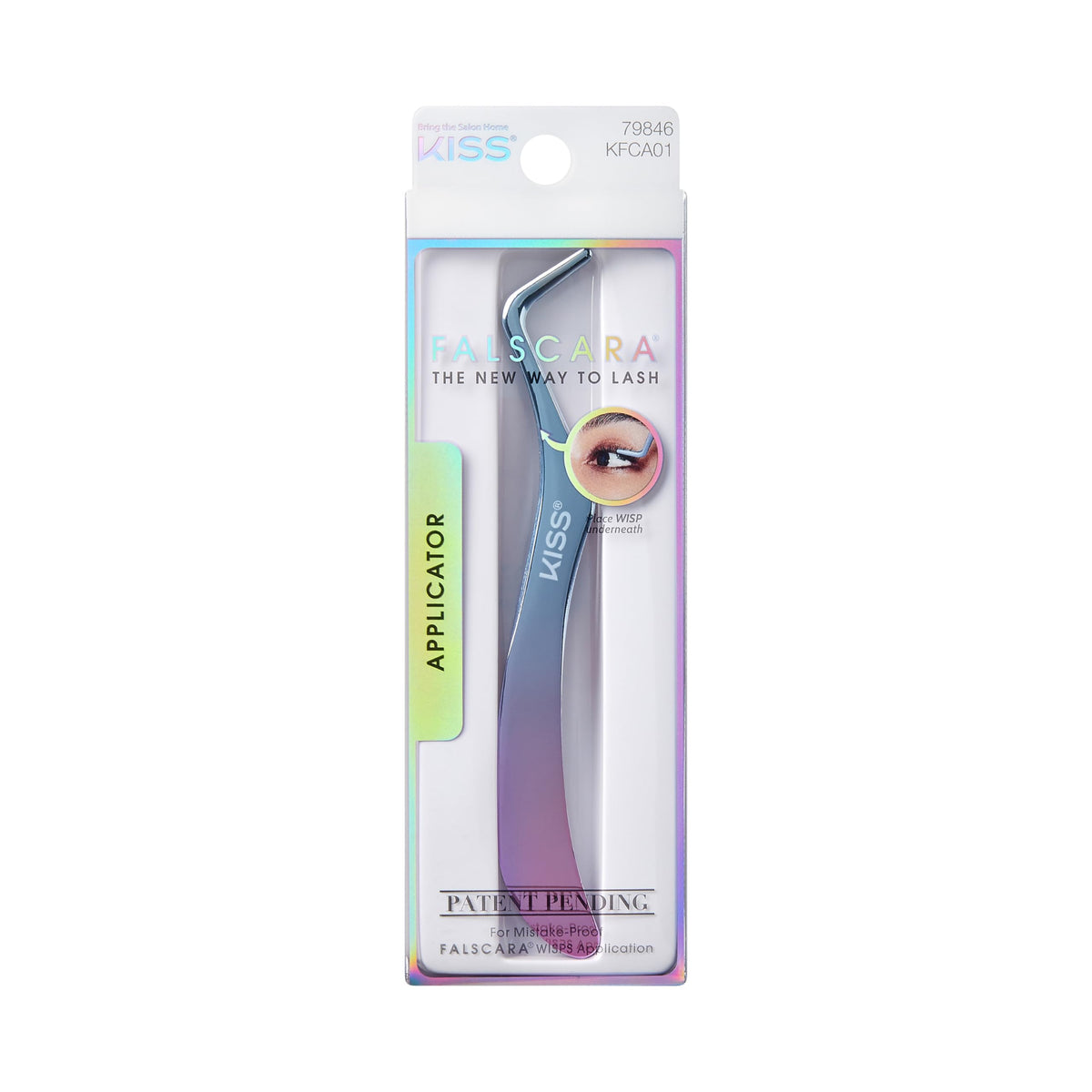 KISS Falscara DIY Eyelash Extension Wisp Applicator for Mistake-Proof Artificial Lash Placement - Ergonomically Designed Handle to Easily Build Your Beauty & Personal Care FALSCARA