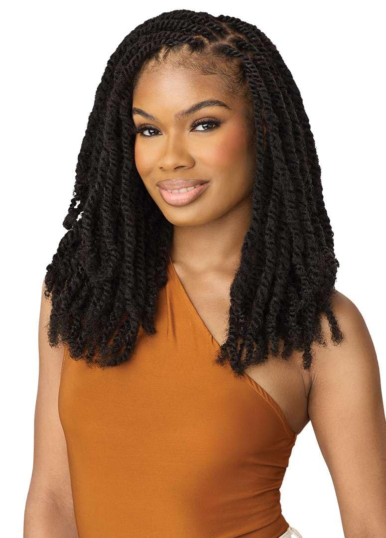 Outre X-Pression Twisted Up - Swicy Afro Twist 12" 3X (1 Pack, DARK BROWN 2)