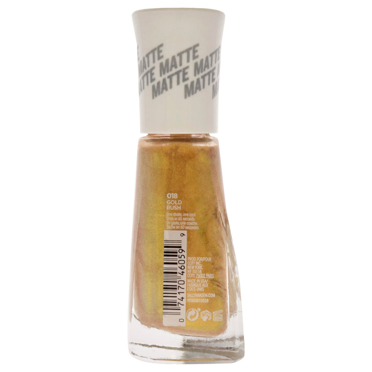 Sally Hansen Insta Dri Matte Metallics, Gold Rush, 0.31 Fl Oz (Pack of 1) Beauty & Personal Care Sally Hansen