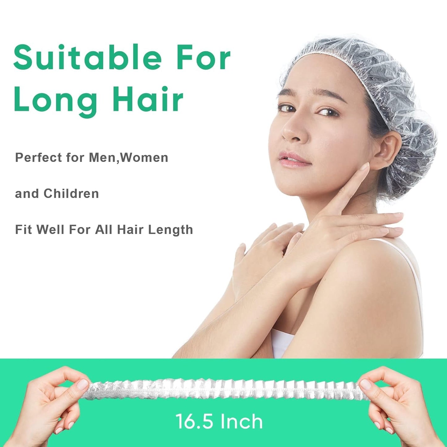 Tissue Box With Dispenser Disposable Shower Caps 200pcs Hair Processing Clear Plastic Caps For Spa Home Use Hotel and Hair Salon Plastic Clear Elastic Beauty & Personal Care Avando