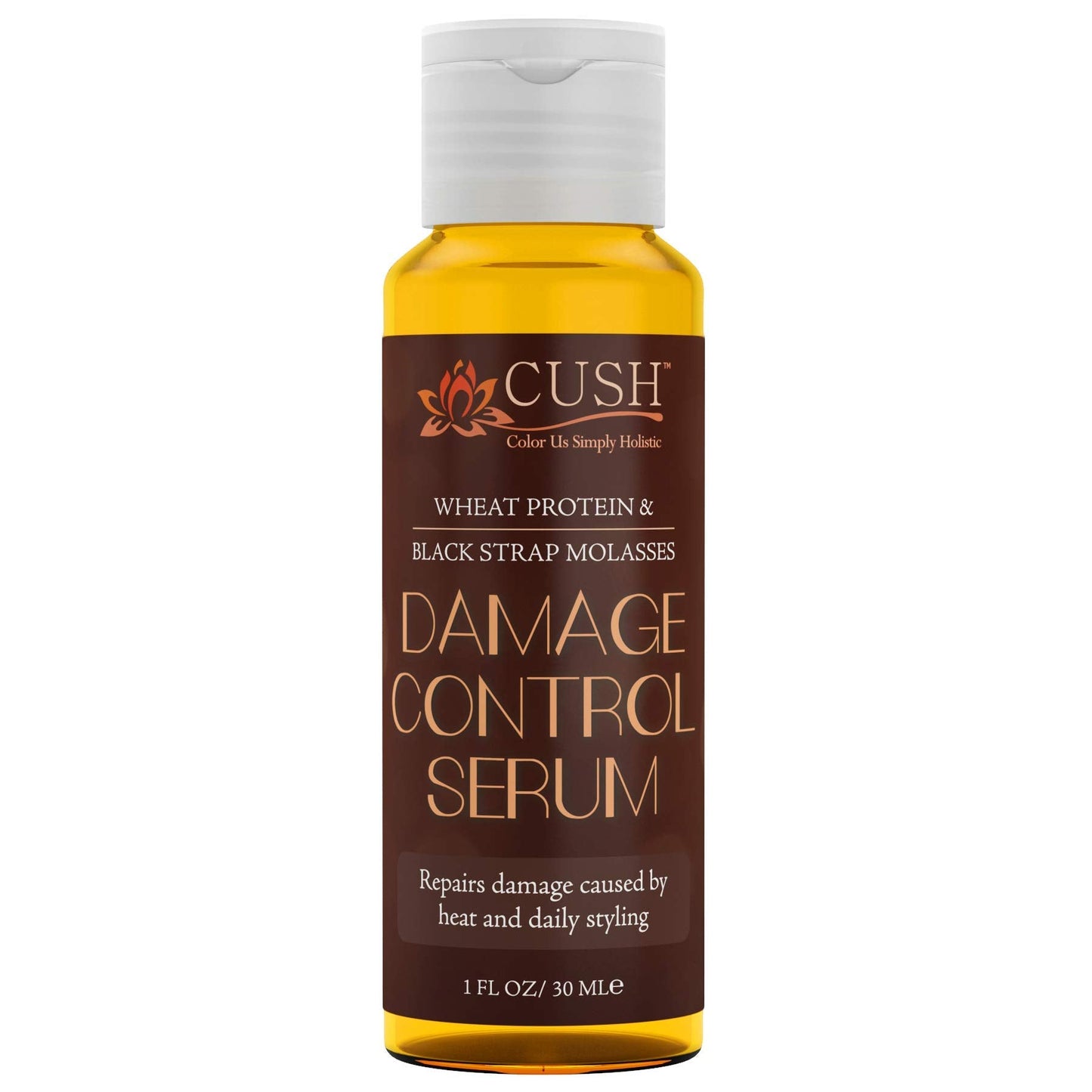 CUSH Cosmetics Wheat Protein & Black Strap Molasses Damage Control Serum Treatment (1 oz) Beauty & Personal Care CUSH