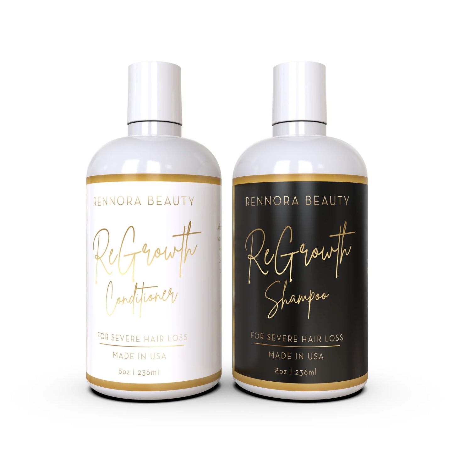 Rennora Hair Growth Shampoo and Conditioner with Organic Shea Butter, Aloe Vera, Argan Oil, Green Tea, Chamomile, Irish Moss, and Vitamin E - No Beauty & Personal Care RENNORA BEAUTY