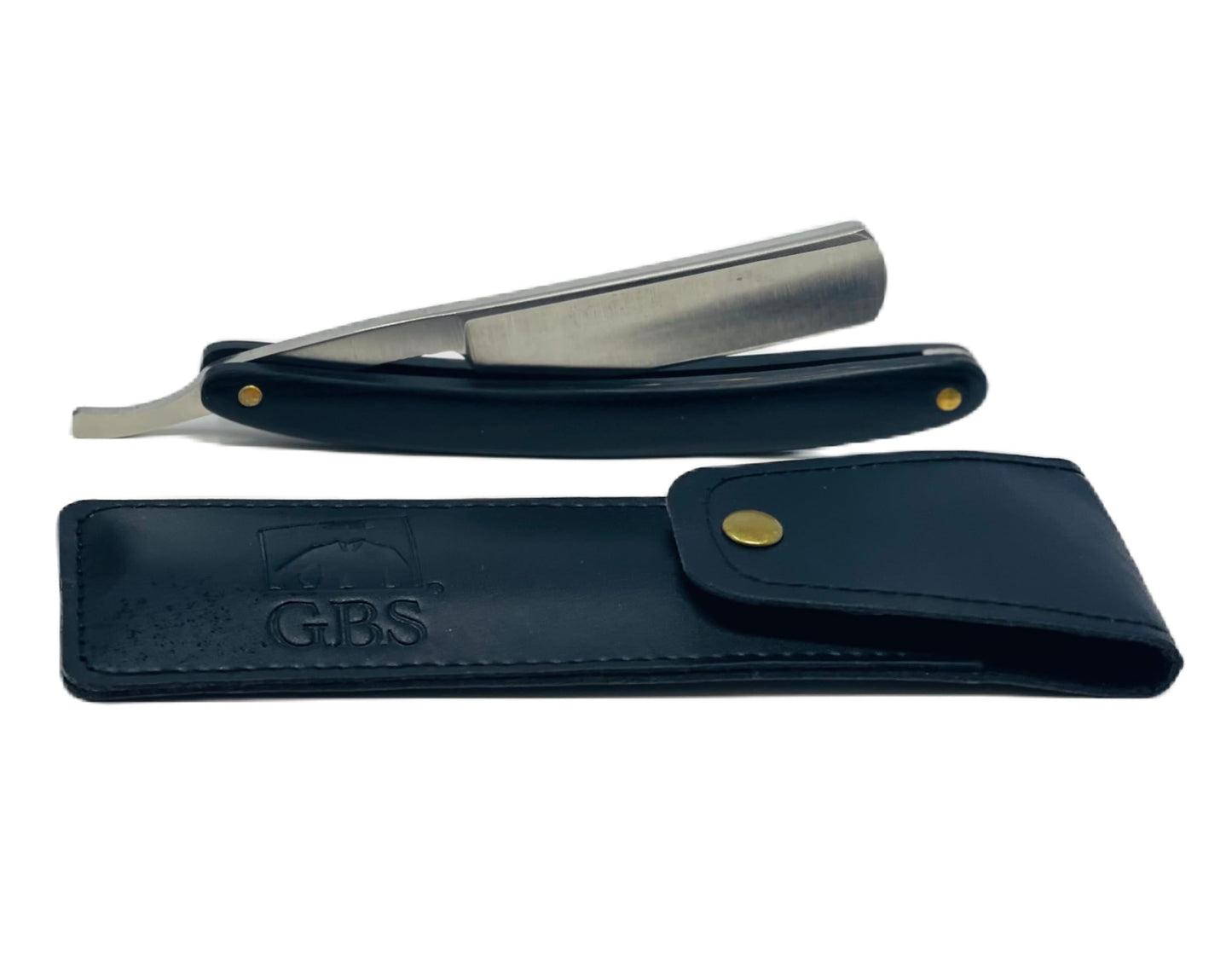 G.B.S Men's Shaving Set- Deluxe Straight Razor 6/8in Carbon Steel Razor, Shaving Mug, Synthetic Bristles Brush, Shaving Soap Razor Case, Alum Block Beauty and Personal Care G.B.S
