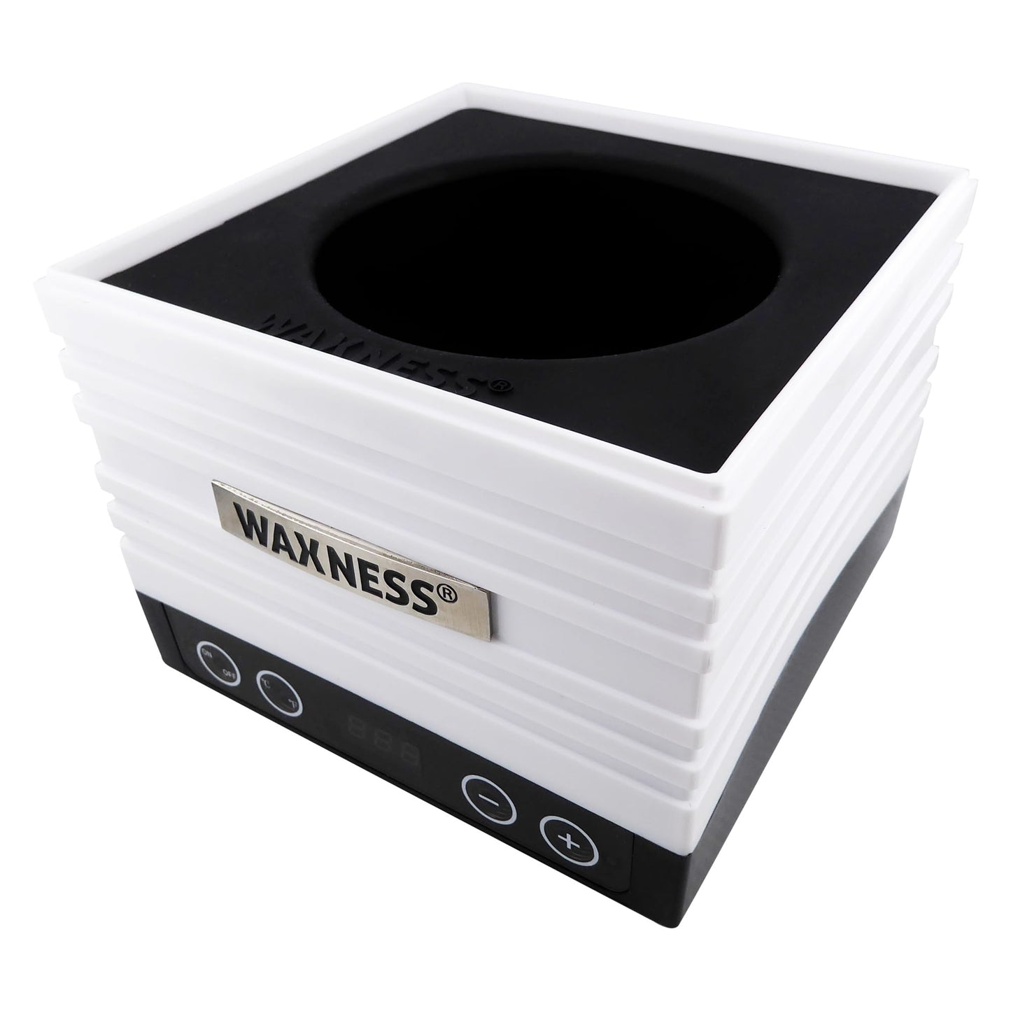 Waxness W-CUBE Digital Professional Wax Heater - White, 1 lb Capacity, Digital Temperature Control with Memory, 100W, for Professional Use Beauty and Personal Care Waxness
