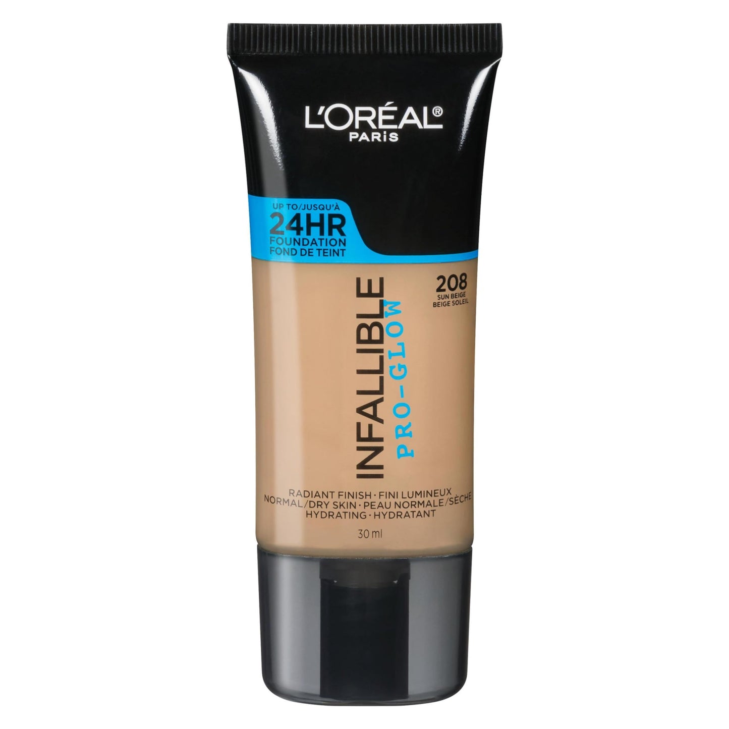 L'Oreal Paris Makeup Infallible Up to 24HR Pro-Glow Foundation, Sun Beige, 1 fl oz. Beauty & Personal Care L'Oreal Paris