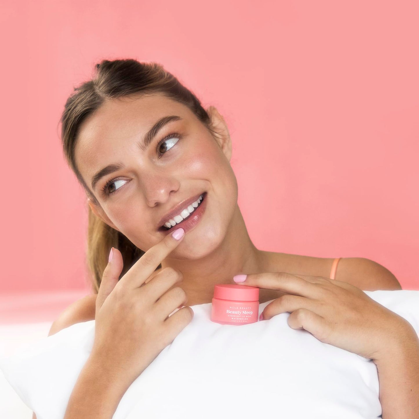 NCLA Beauty Sleep Overnight Lip Mask - Lip Mask for Women - Nourishes and Hydrates with Castor Seed Oil and Shea Butter - Watermelon - 0.5 oz Beauty & Personal Care NCLA BEAUTY