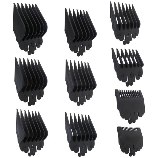 GRABOTE 10 Pack Clipper Guards Set Replacement Fits for Conair HC224W/HC244NGBV/HCT242WR - 1/16" to 1", Black Beauty and Personal Care GRABOTE