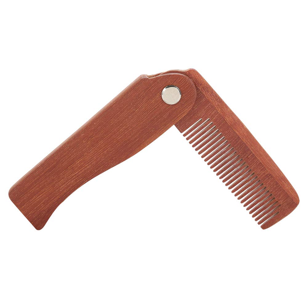 ZJchao Beard Comb, Mustache Comb Beard Brush Folding Smooth Teeth for Comfort for and Hair Grooming Beauty and Personal Care ZJchao