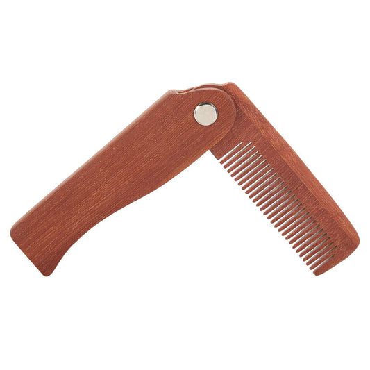 ZJchao Beard Comb, Mustache Comb Beard Brush Folding Smooth Teeth for Comfort for and Hair Grooming Beauty and Personal Care ZJchao