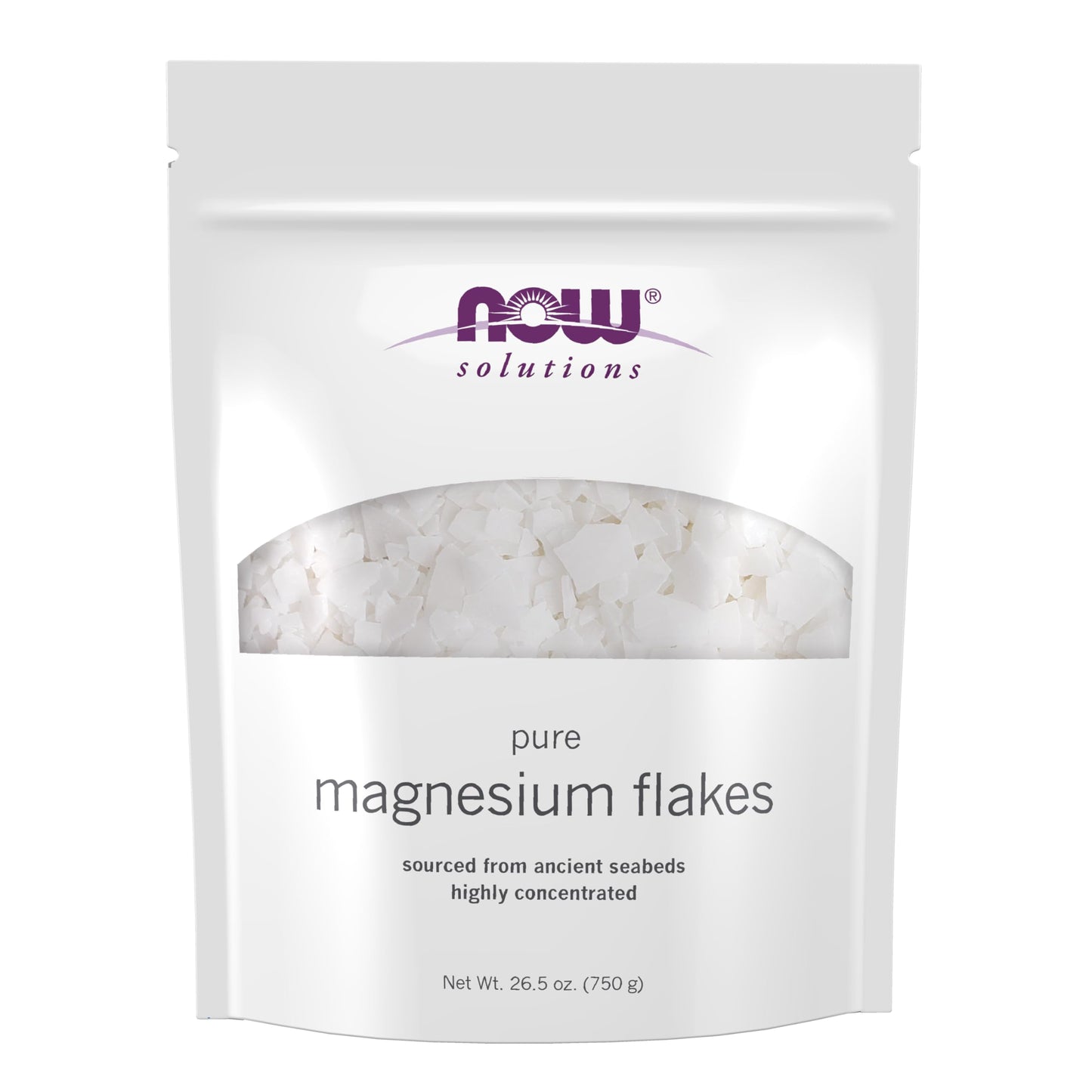 Now Solutions, Magnesium Flakes, Pure, from the Ancient Seabed, Highly Concentrated, 26.5-Ounce Beauty and Personal Care NOW Foods
