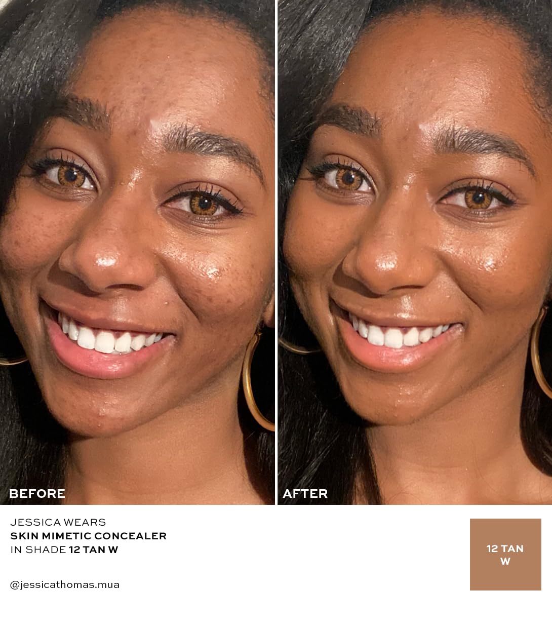 MAKE Beauty Skin Mimetic Concealer Buildable Medium Coverage Hydrating Concealer for Dark Circles Spot Concealing Brightening Crease-Free, Including Beauty & Personal Care MAKE