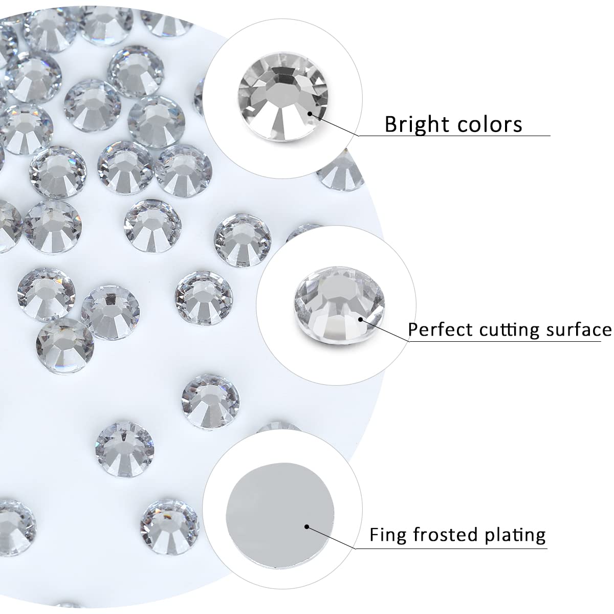 12 Grids 3792pcs Pieces Clear Flatback Rhinestones for Crafts,White Nail Gems Gemstones Crystals Jewels,Craft Glass Diamonds Stones Bling Rhinestone Beauty & Personal Care GAVIYE