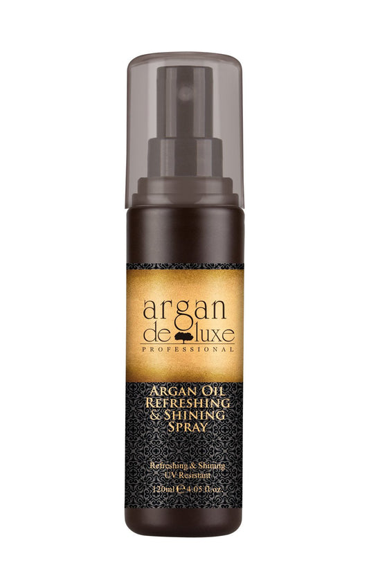 Argan Oil Refreshing & Shine Spray with Static, Frizz, and Split End Control-Thermal Damage Protector For all Hair Types 4fl oz. Beauty & Personal Care Argan Deluxe