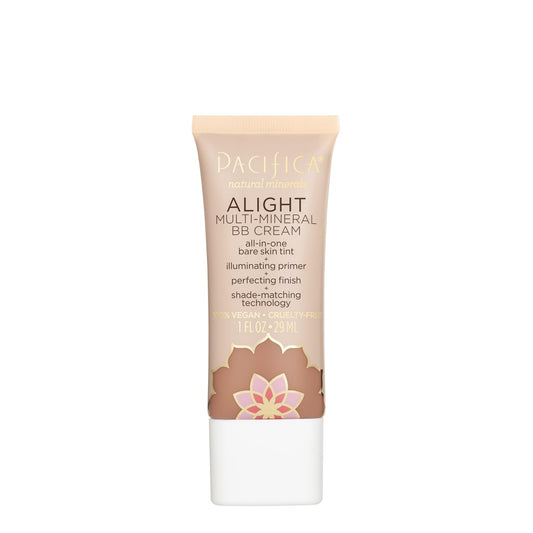 Pacifica Beauty Alight Multi Mineral BB Cream - Shade 3, Makeup, Hyaluronic Acid, Skin Tint, Makeup Primer, Iluminator, Minimize Pores, Fine Lines,