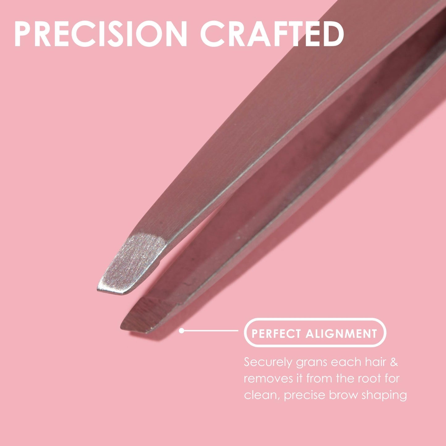 JAPONESQUE Slant Tweezer, with Precision Crafted, Hand Sharpened Tips for Shaping and Defining Brows, Includes Protective Storage Pouch Beauty and Personal Care JAPONESQUE