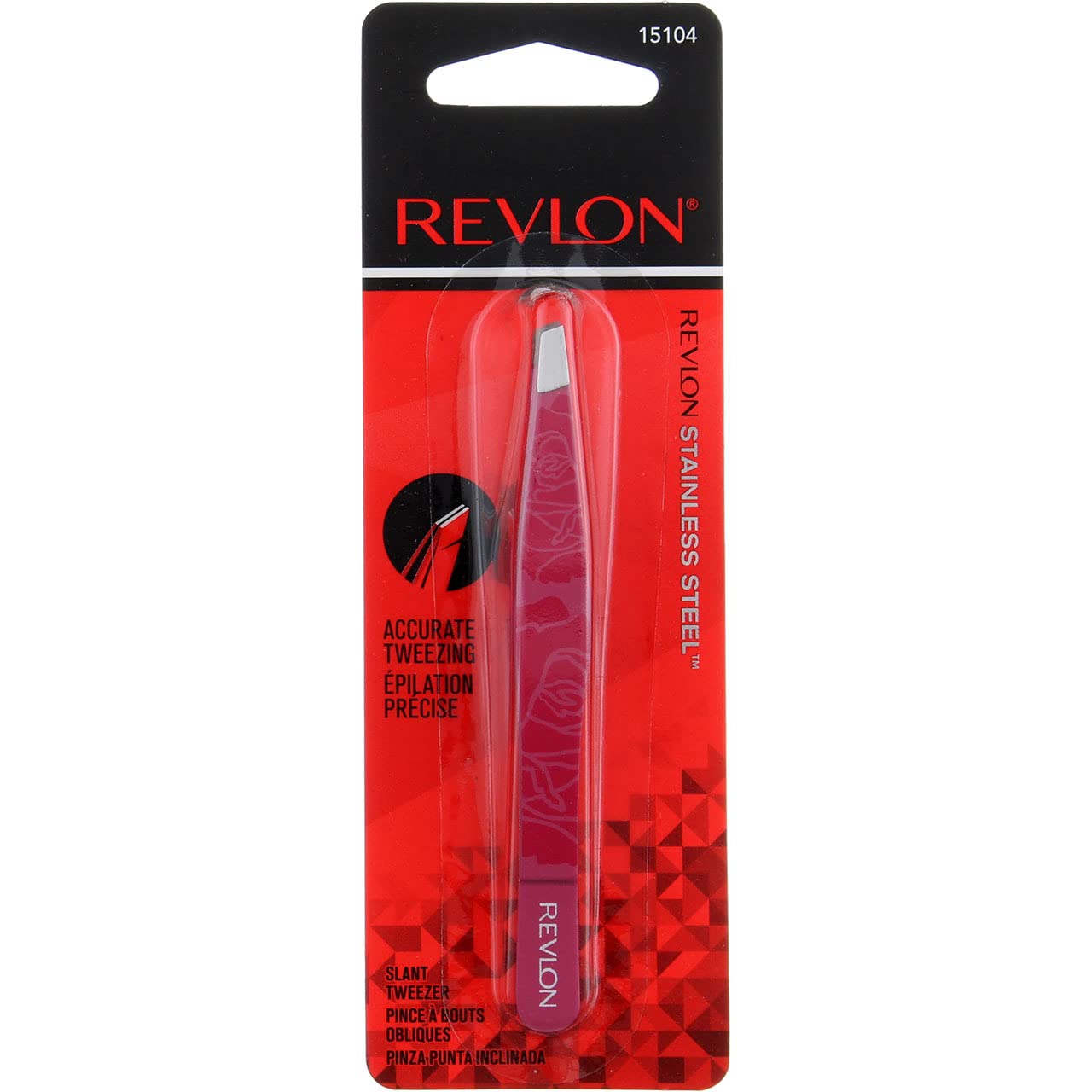 Revlon Expert Tweezer, Slant Tip (Pack of 6) Beauty & Personal Care REVLON