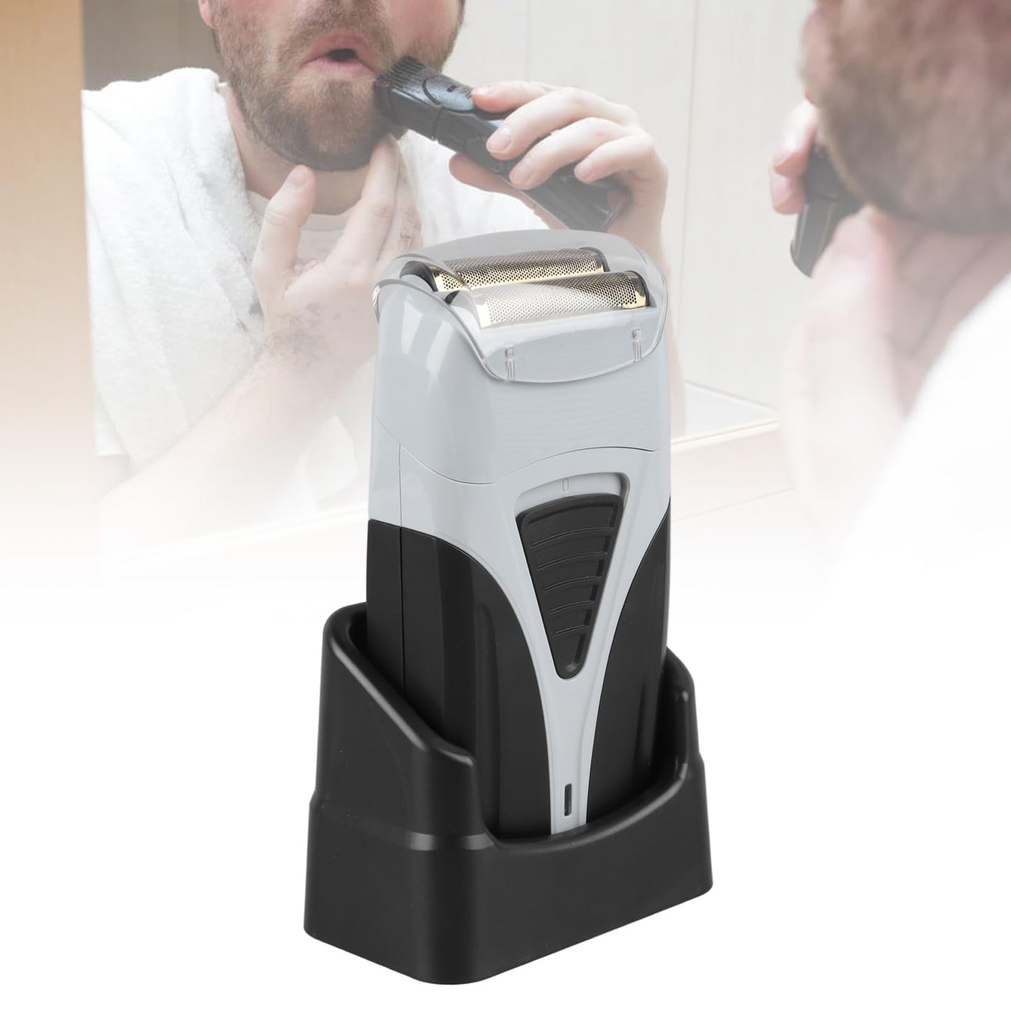 Men Reciprocating Electric Reciprocating Cordless Precision Beard Trimmer, Electric for Travel Case Beauty and Personal Care Brrnoo