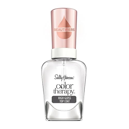 Sally Hansen Color Therapy High Gloss Top Coat | Argan Oil, Long Lasting, Healthy Nails, Nail Strengthener, Clear Nail Polish Beauty & Personal Care Sally Hansen