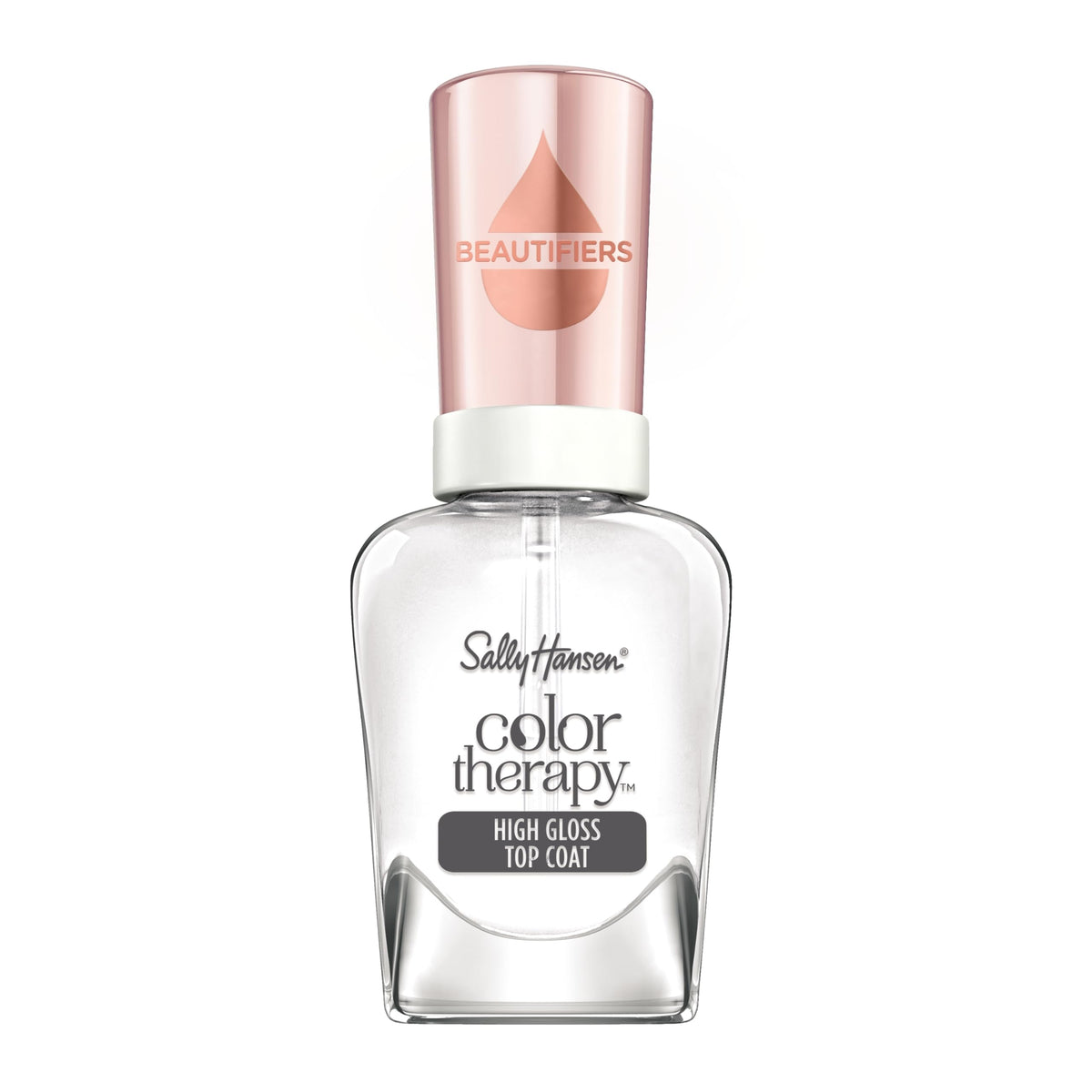 Sally Hansen Color Therapy High Gloss Top Coat | Argan Oil, Long Lasting, Healthy Nails, Nail Strengthener, Clear Nail Polish Beauty & Personal Care Sally Hansen