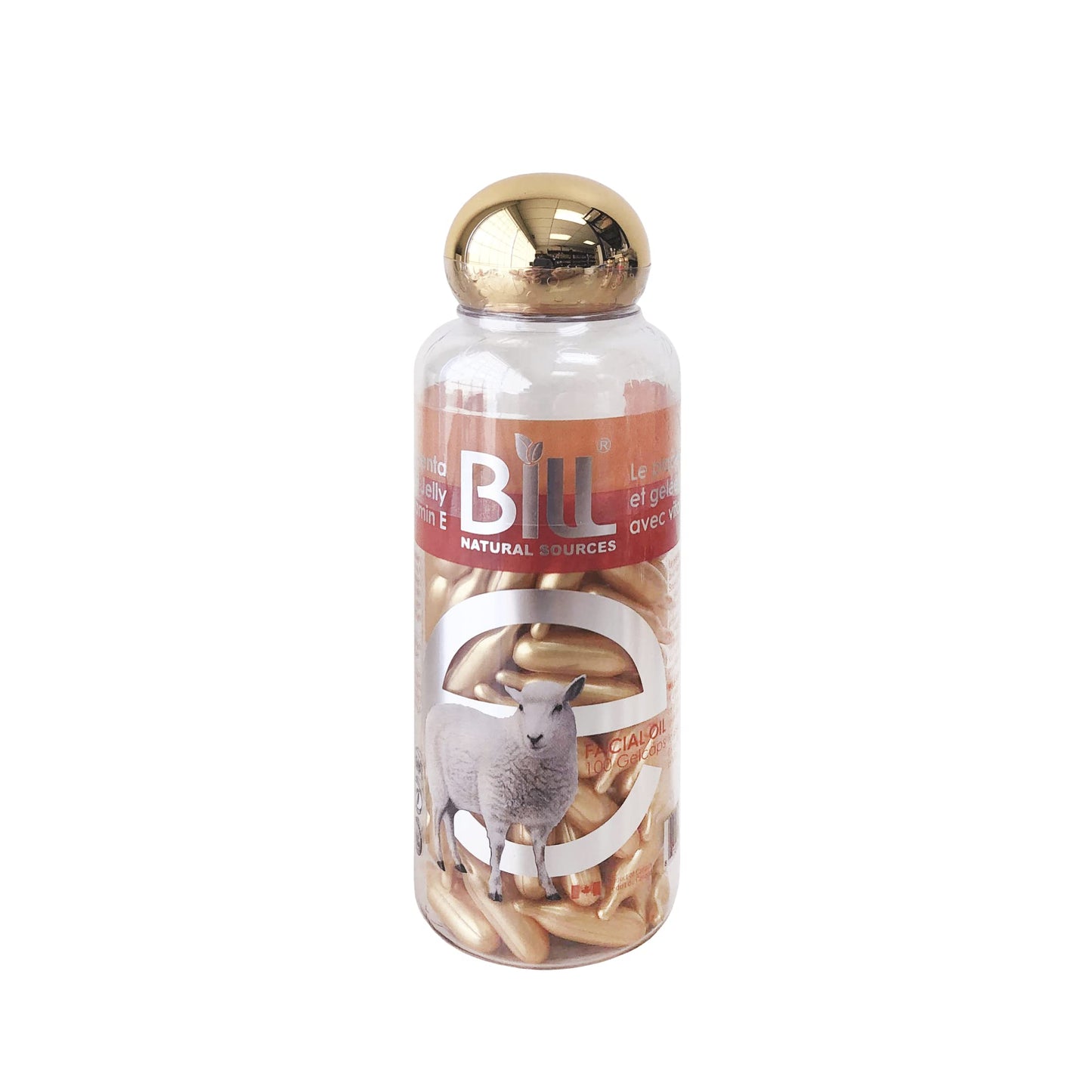 Placenta Facial Moisturizer with Vitamin E & Royal Jelly, 100 Gelcaps, Bill Natural Sources by Bill Natural Sources Beauty & Personal Care Bill Natural Sources