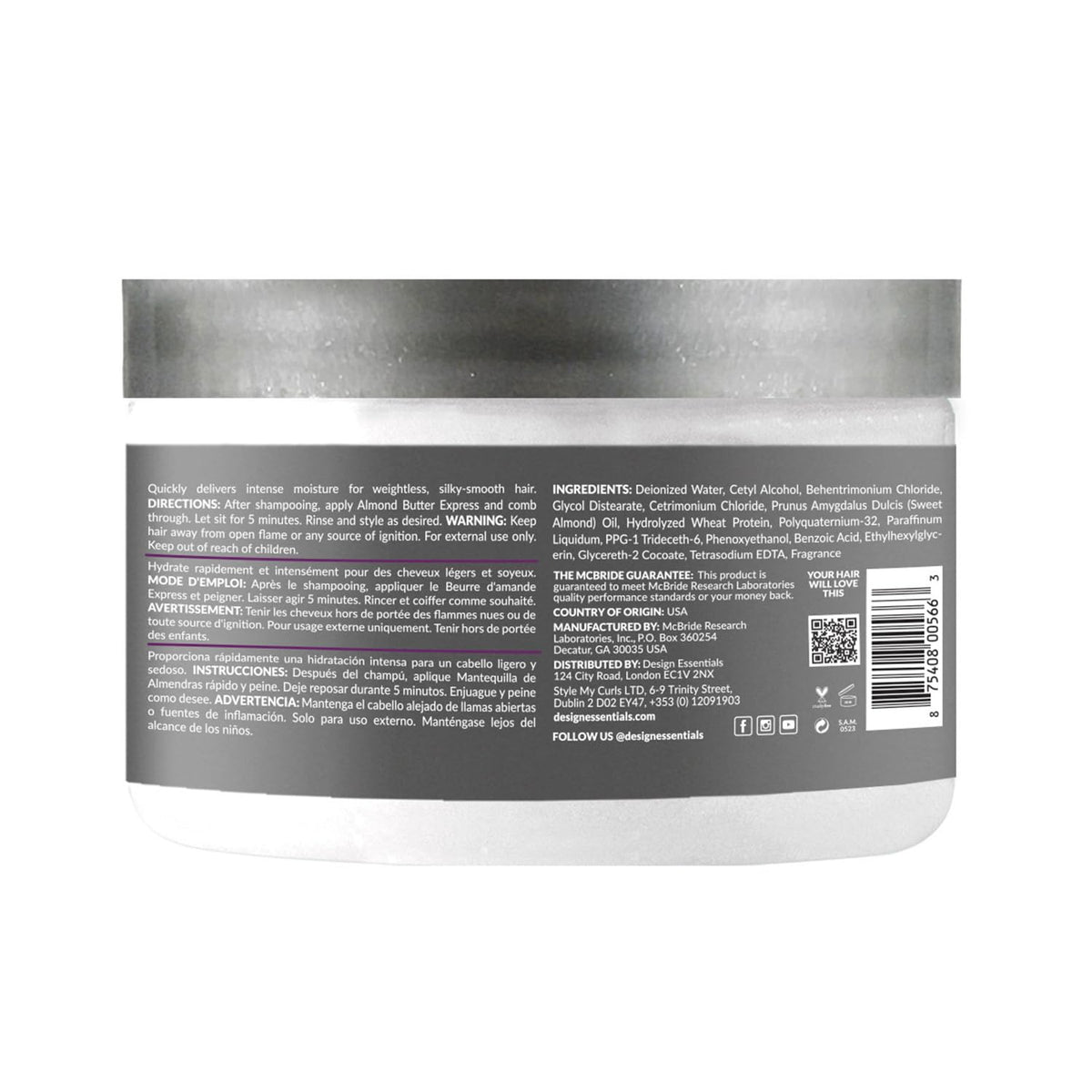 Design Essentials Almond Butter Express Instant Conditioner, 11 oz