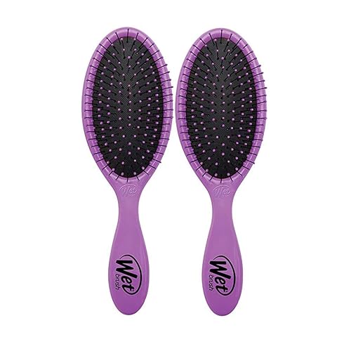 Wet Brush Detangling Hair Brush - Purple - 2 Pack Detangler - Comb for Women, Men & Kids - Wet or Dry - Removes Knots and Tangles, Best for Natural Beauty & Personal Care Wet Brush