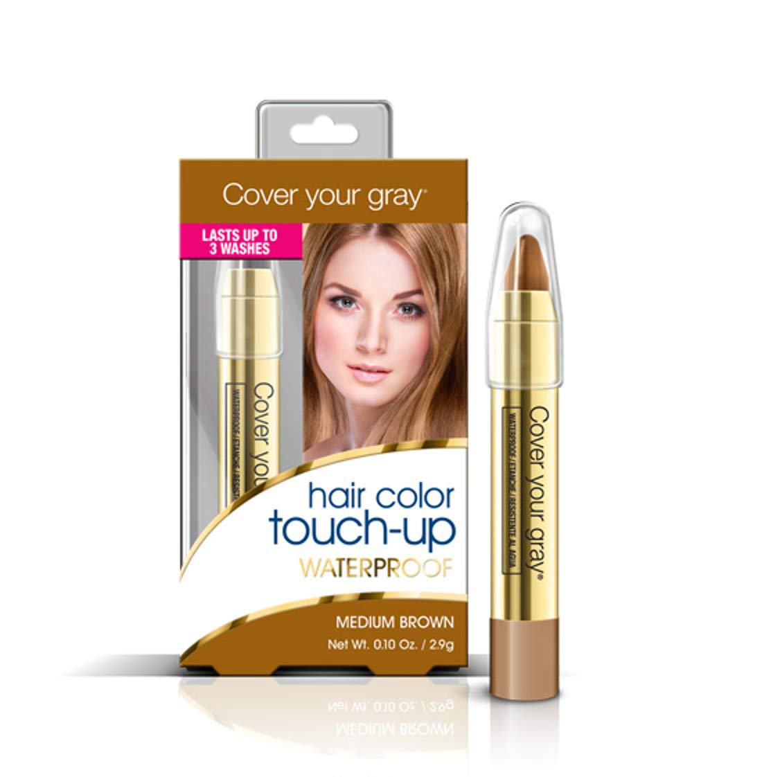 Cover Your Gray Waterproof Chubby Pencil, Medium Brown, 0.1 Ounce Beauty & Personal Care Cover Your Gray