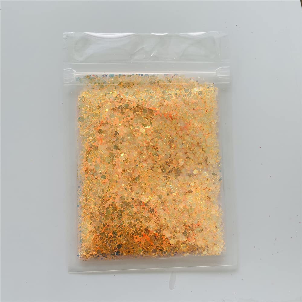 10g High Sparkle Iridescent Chunky Mixes Glitter Opal Sequins Nail Glitter Paillettes Eo-Friendly PET Sequin Nails Art Manicure Material NC06 Beauty & Personal Care PrettyG