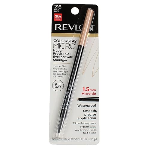 REVLON Colorstay Micro hyper Precision Gel Eyeliner, Waterproof, Long wearing, 0.009 oz, beige Beauty & Personal Care REVLON