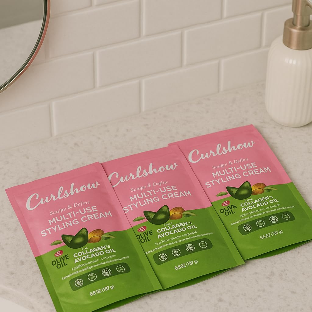 ORS Olive Oil Curlshow Multi-Use Styling Cream Infused with Collagen & Avocado Oil for Strength & Length Travel Packet 1.75 Ounce (1) Beauty & Personal Care ORS