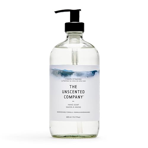 The Unscented Company, Hand Soap Liquid Glass Bottle, 16.9 Fl Oz Beauty & Personal Care The Unscented Company