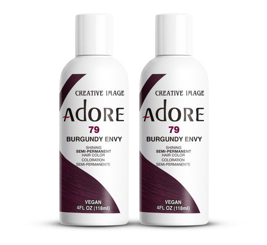 Adore Semi Permanent Hair Color (079 Burgundy Envy) (2 Pack) | Vegan & Cruelty-Free Red Hair Dye | No Ammonia, No Peroxide, No Alcohol | 4 Fl Oz Beauty & Personal Care Adore