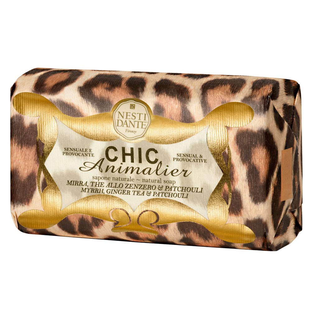 Nesti Dante Chic Animalier Natural Soap - Myrrh, Ginger Tea & Patchouli 250g/8.8oz Beauty & Personal Care Nesti Dante